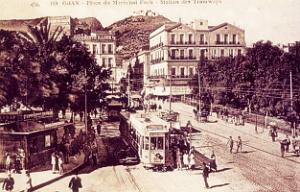 PA c- 016- Place d'Armes- trams et autobus